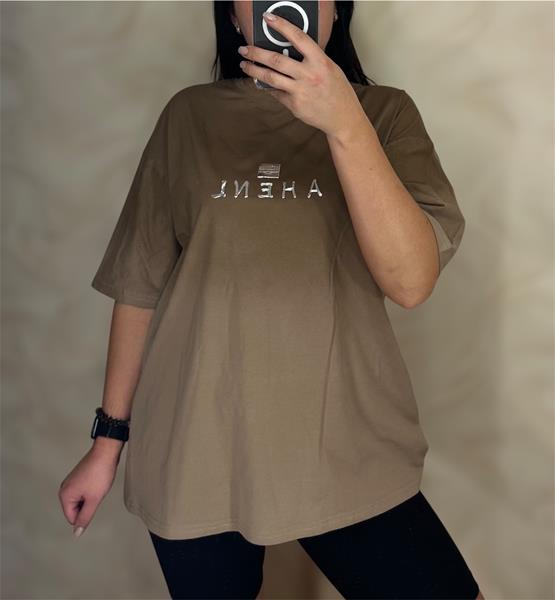 Футболка LeVisha (S-L) 25108 brown (лето)