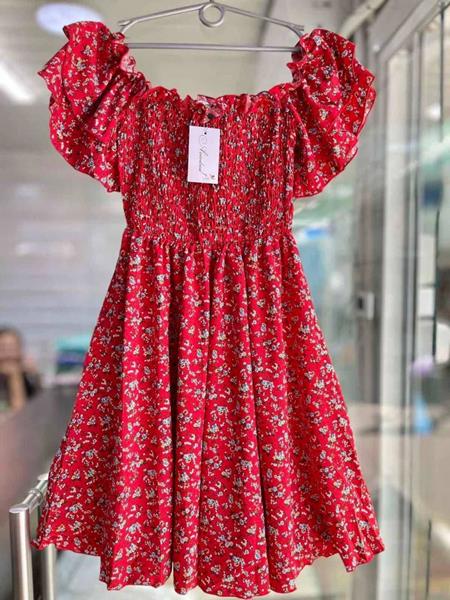 Платье Arina (42-48) 1500 red (лето)