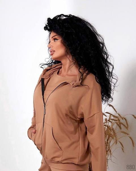 Кофта спорт WideRange (44-58) 880 brown (деми)
