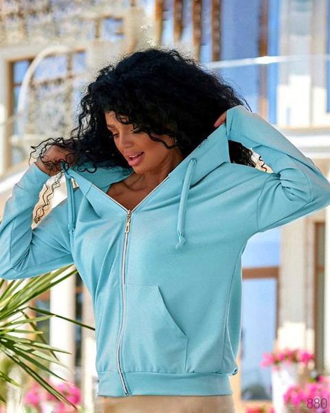 Кофта спорт WideRange (44-58) 880 l.blue (деми)