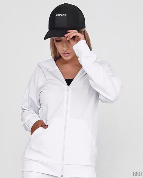 Кофта спорт WideRange (44-58) 880 white (деми)