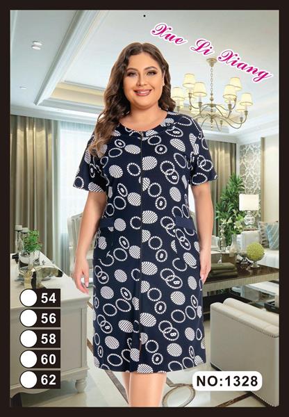 Халат Fili Wear (54-62) 1328 navy (лето)