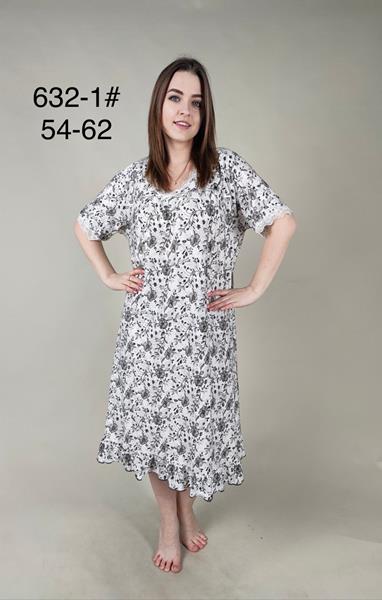 Ночнушка Fili Wear (54-62) 632-1 white-grey (лето)