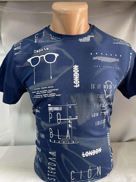 Футболка Sabihina (M-2XL) SB665 navy (лето)