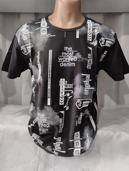Футболка Panda (2XL-5XL) 1652 black (лето)
