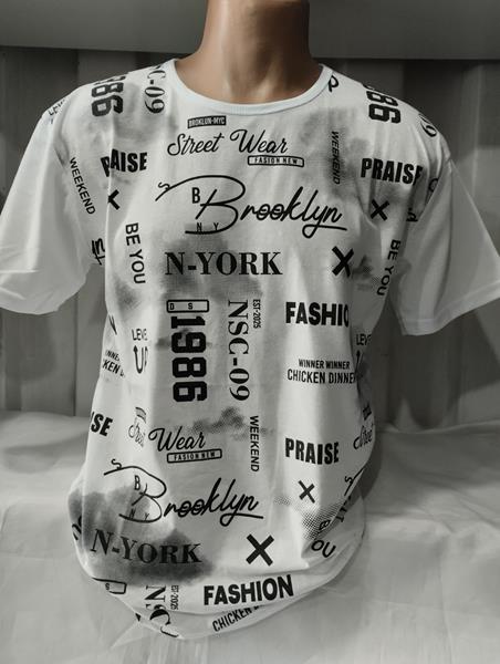 Футболка Panda (2XL-5XL) 1653 white (лето)
