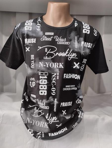 Футболка Panda (2XL-5XL) 1655 black (лето)