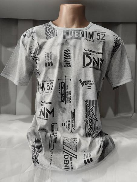Футболка Panda (2XL-5XL) 1657 grey (лето)