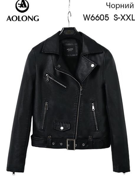 Куртка Yafeier (S-2XL) W6605 black (деми)