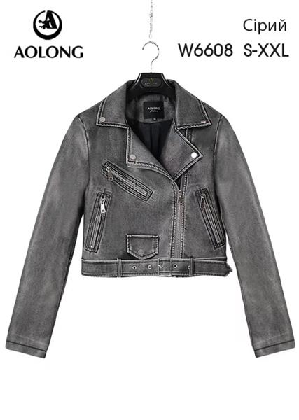 Куртка Yafeier (S-2XL) W6608 grey (деми)