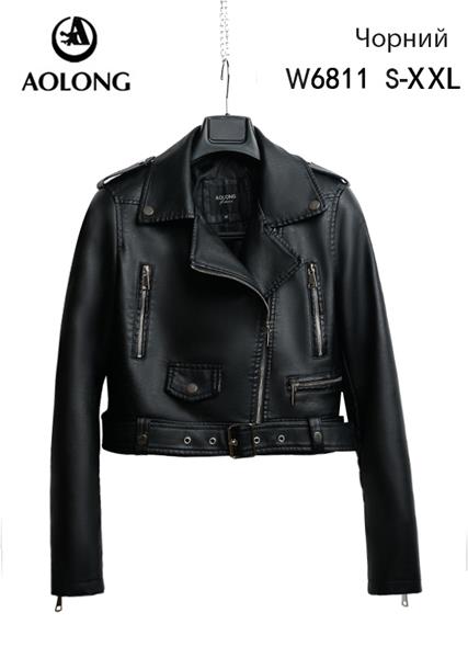 Куртка Yafeier (S-2XL) W6811 black (деми)