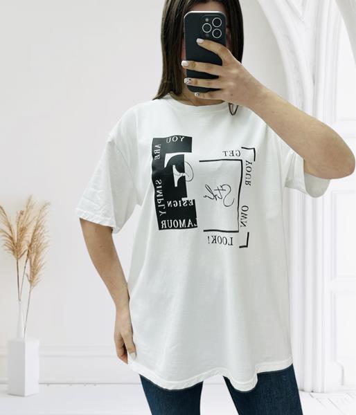 Футболка G.L.S.A (44-54) 25060 white (лето)