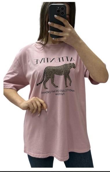 Футболка Novetly Store (44-54) 25059 pink (лето)