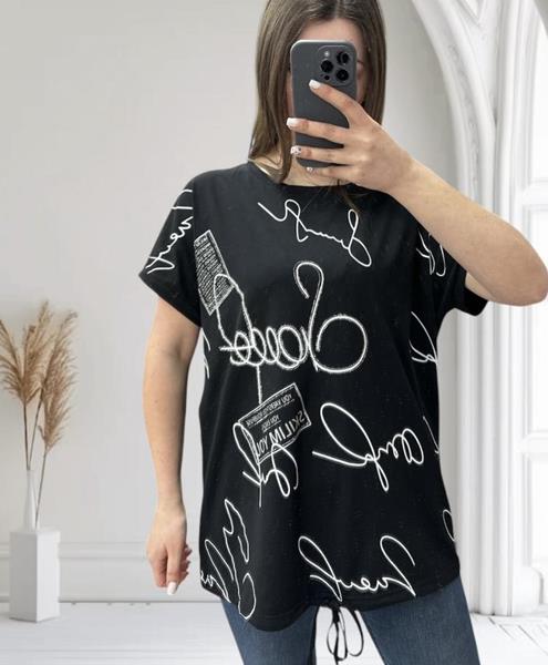 Футболка Novetly Store (52-58) 25309 black (лето)