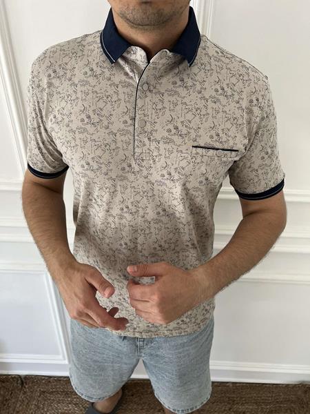 Футболка Nik (M-2XL) 55884 beige (лето)