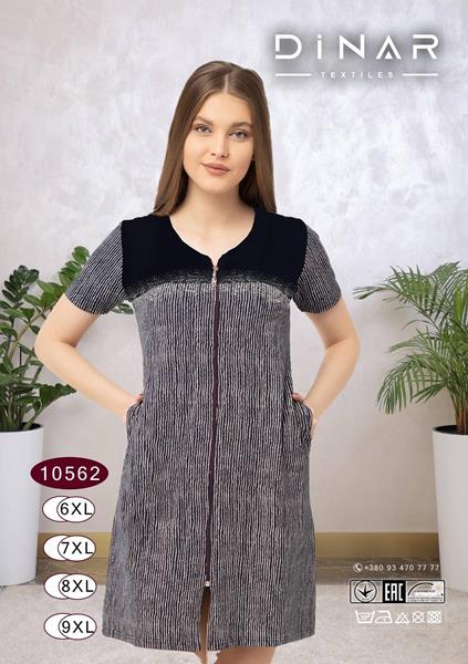 Халат sss Annet (6XL-9XL) DO10562 black (лето)