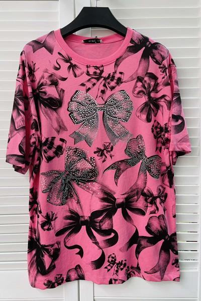 Футболка Karon (S-L) 7018 pink (лето)