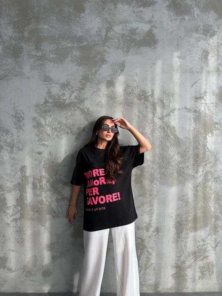 Футболка Karon (one size) 9008 black (лето)