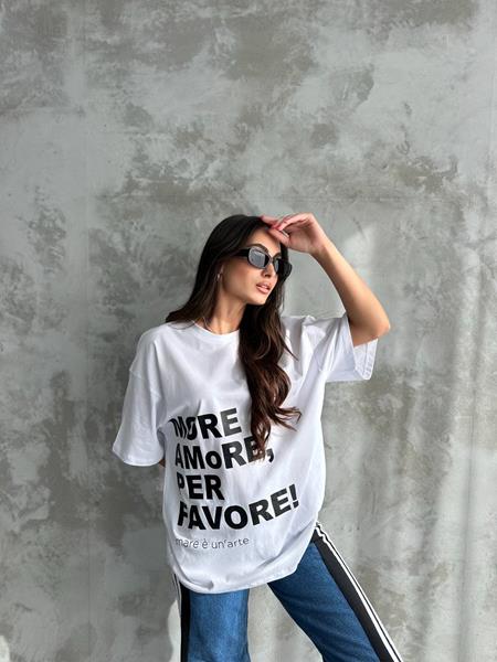 Футболка Karon (one size) 9008 white (лето)