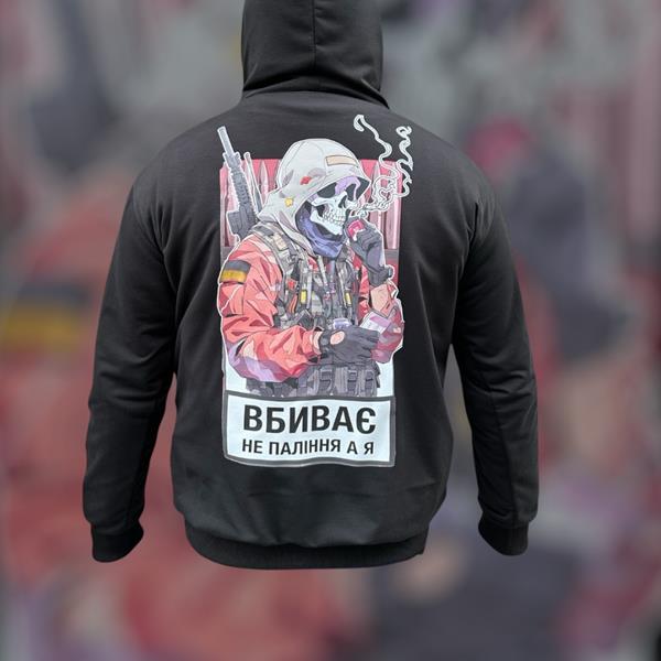 Худи Madoka (M-2XL) 790 black (деми)