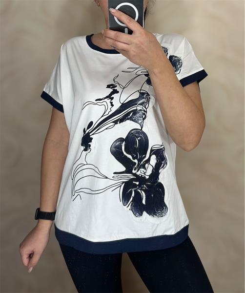 Футболка Shipi (M-2XL) 25018 white-navy (лето)
