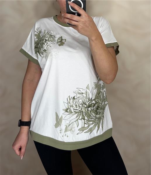 Футболка Shipi (M-2XL) 25019 white-mint (лето)
