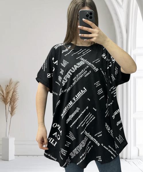 Туника LeVisha (54-64) 25006 black (лето)