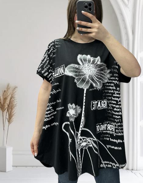 Туника LeVisha (54-64) 25005 black (лето)