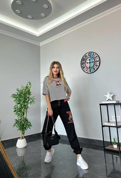 Костюм спорт iBamBino (S-XL) 1351 black (лето)