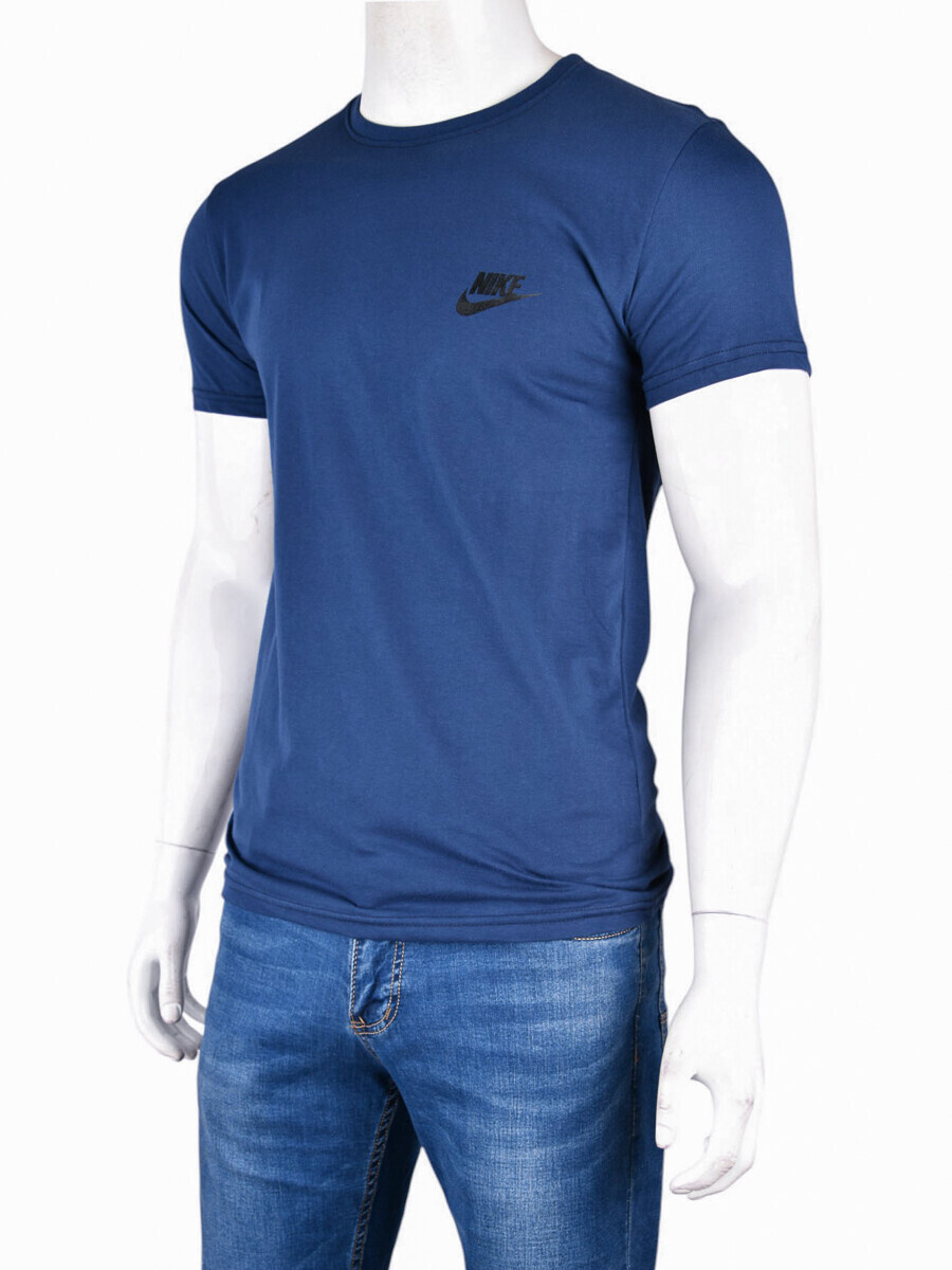 Футболка Textile (M-3XL) 811М синій (лето)
