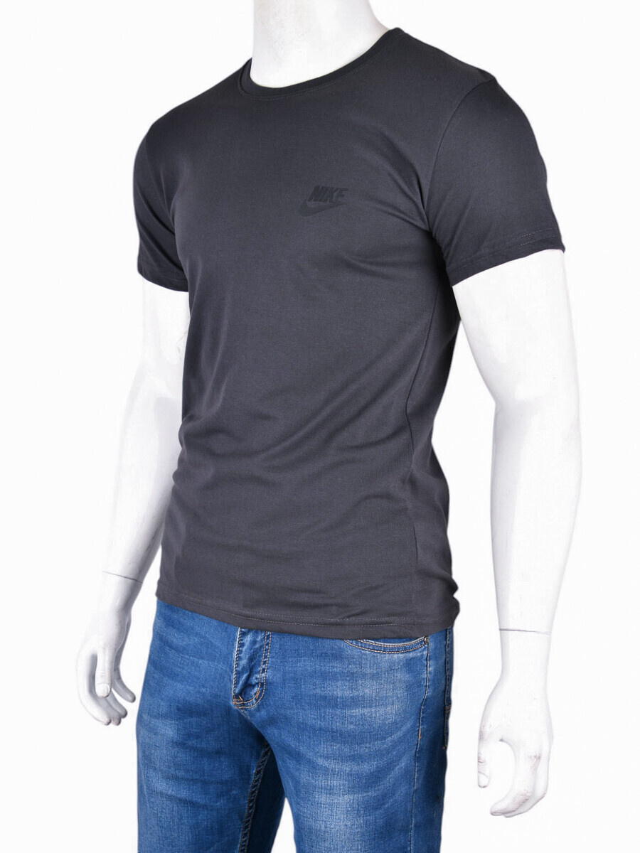 Футболка Textile (M-3XL) 812М темний графіт (лето)