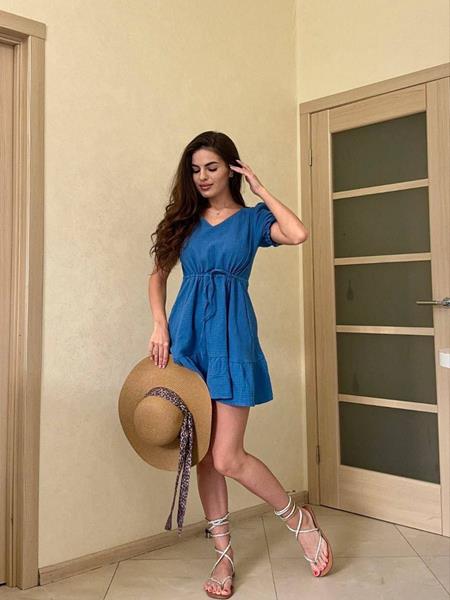 Платье Arina (42-48) 3072 blue (лето)