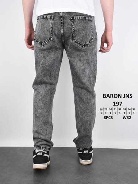 Джинсы God Baron (28-36) 197 grey (деми)