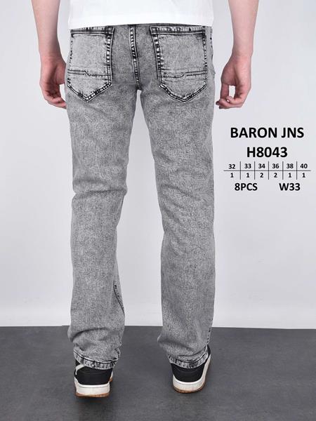 Джинсы God Baron (32-40) 8043 grey (деми)