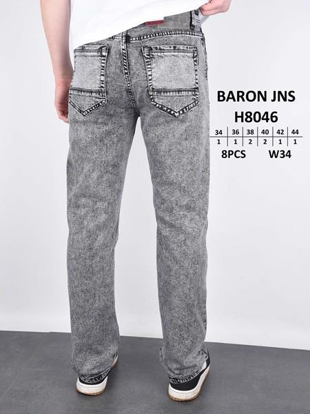 Джинсы God Baron (34-44) 8046 grey (деми)