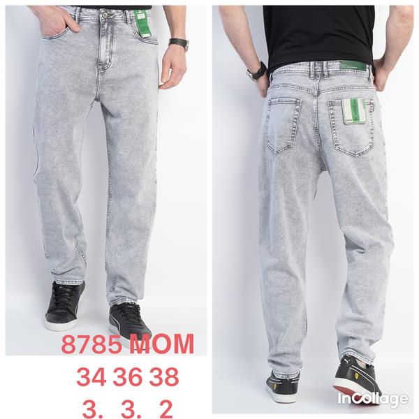 Джинсы God Baron (34-38) 8785 grey (деми)