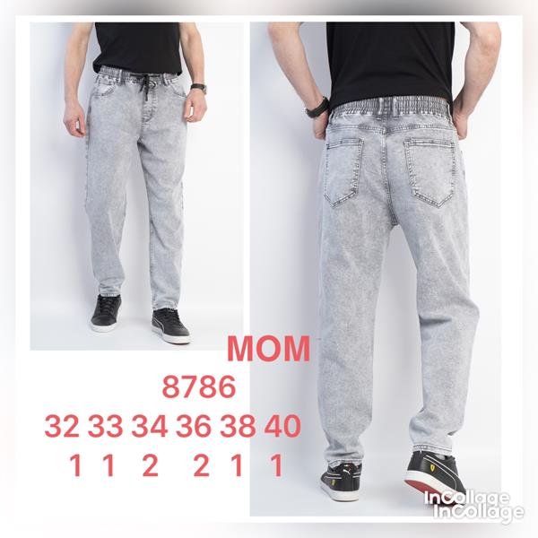Джинсы God Baron (32-40) 8786 grey (деми)