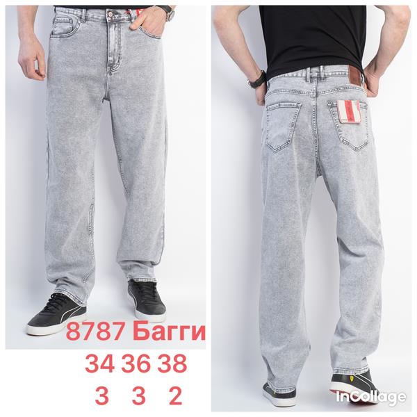 Джинсы God Baron (34-38) 8787 grey (деми)