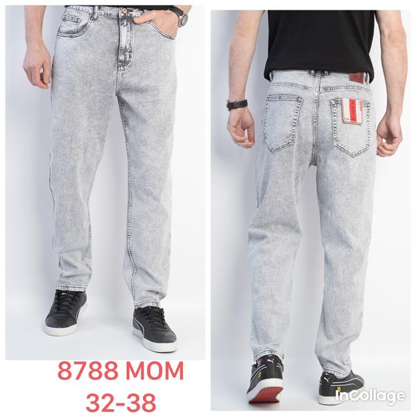 Джинсы God Baron (32-38) 8788 grey (деми)