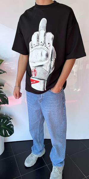 Футболка Three Black (S-2XL) 2000 black (лето)