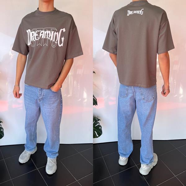 Футболка Three Black (S-2XL) 2021 grey (лето)