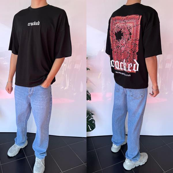 Футболка Three Black (S-XL) 2027 black (лето)