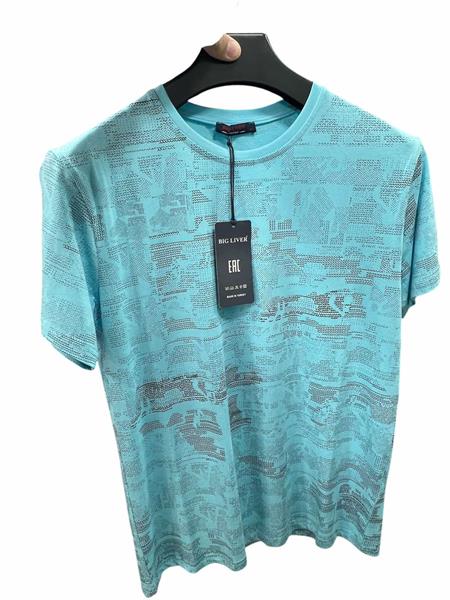 Футболка Vip Stendo (M-2XL) 5058 l.blue (лето)