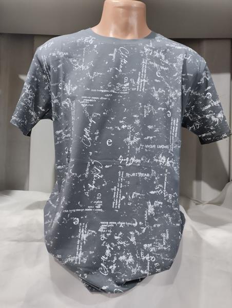 Футболка Panda (2XL-6XL) 1727 grey (лето)