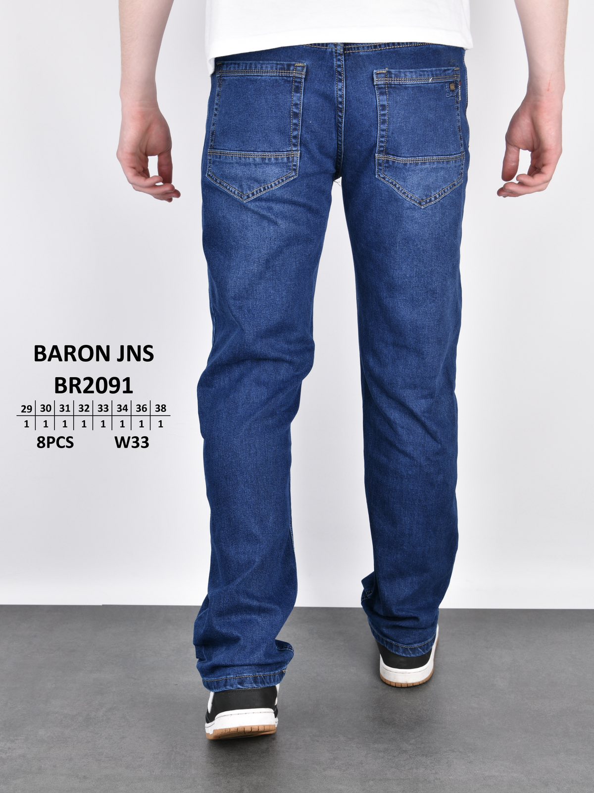 Джинсы God Baron (29-38) BR2091 blue (деми)