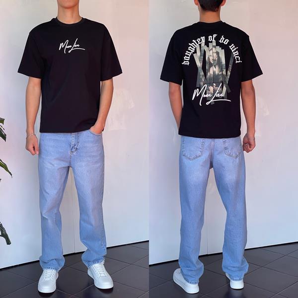 Футболка Three Black (S-XL) 2207 black (лето)