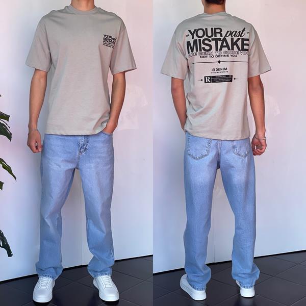 Футболка Three Black (S-XL) 2215 grey (лето)