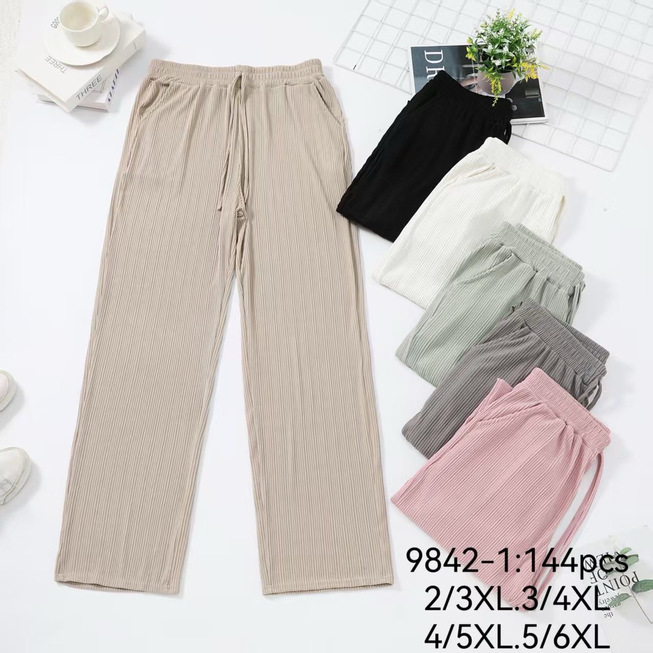 Штаны Hoan (2XL-6XL) 9842-1 mix (деми)
