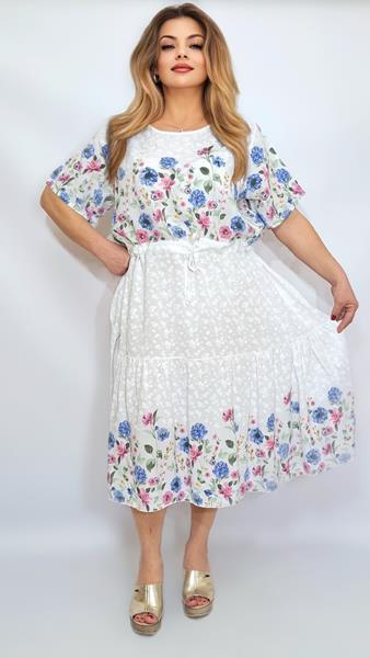 Платье Romeo life (54-58) 718 white (лето)
