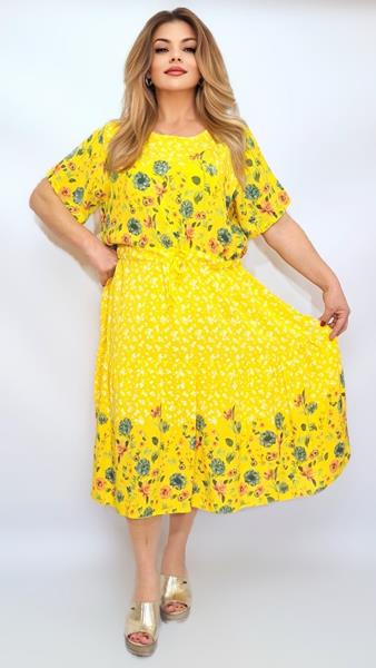 Платье Romeo life (54-58) 718 yellow (лето)